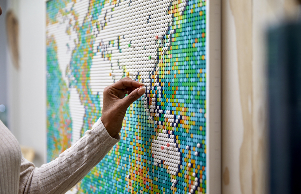 Chart Your Travels with Lego's New, Nearly 12,000-Piece World Map